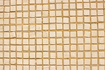 Yellow mosaic ceramic wall 