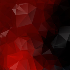 Abstract background of red and black triangles. Prairies background square