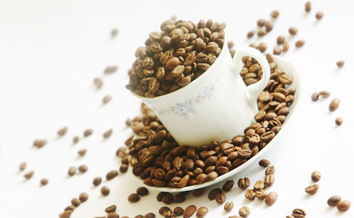 Beautiful roasted coffee beans