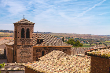 Fototapeta na wymiar Rooftops of Toledo Spain