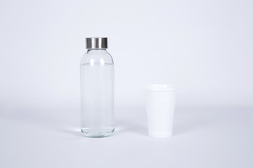 glass and plastic bottles