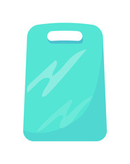 Cutting Board Made of Plastic Vector Illustration