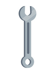 Pattern of Bright Metal Wrench Vector Illustration