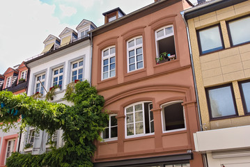 Naklejka premium Street photography. Architecture and nature.