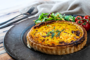 delicious scallops and vegetables pie