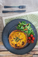 delicious scallops and vegetables pie