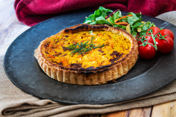 delicious scallops and vegetables pie