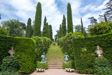 Saint Clotilde garden (Jardines de Santa Clotilde), Lloret del Mar, Spain