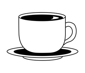 coffee cup aroma beverage on dish