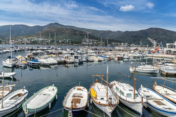 Fototapeta na wymiar Port de Selva on Cape Creus Costa Brava Spain