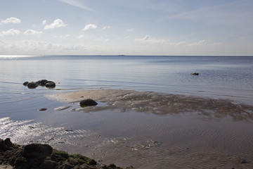 The shore of the Baltic sea. Near St. Petersburg
