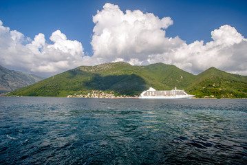 Bay of Kotor in Montenegro, Adriatic sea 