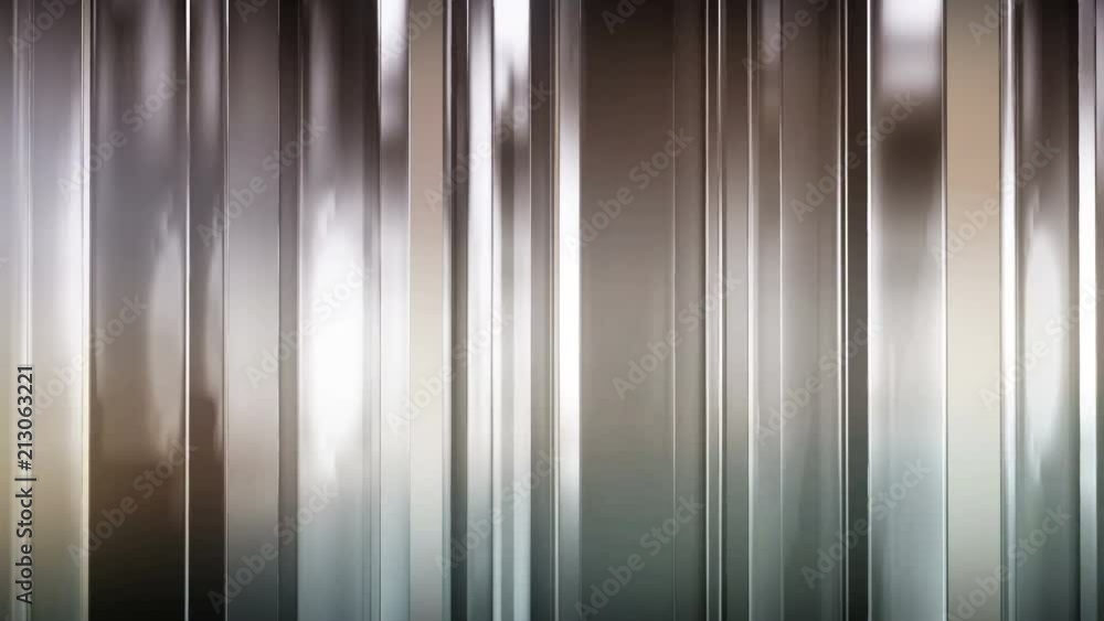 Poster abstract thin glass panels rotate and move in space. the panels shine and reflect each other. there 