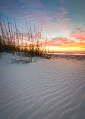 Papier peint photo autocollant rond Clearwater Beach, Floride North Beach Dunes