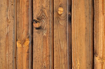 Background texture of solid, old cracked wood.