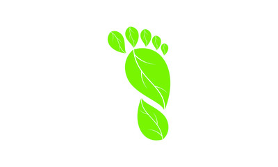 Foot and leaf symbol