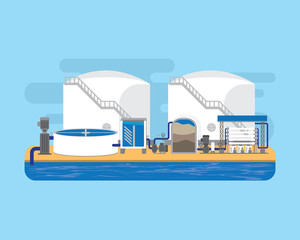 water treatment plant with reverse osmosis