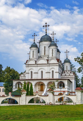 Fototapeta na wymiar ,dome,cross,summer,Cathedral in Bolshie Vyazyomy, Russia