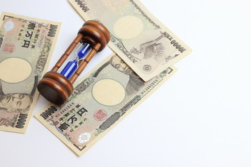 Fototapeta premium 時計 お金