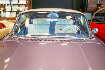 antique car, retro and vintage car