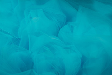 Obraz premium Mesh tulle blue