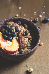 Muesli with fresh fruits and berries