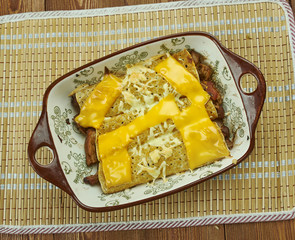 Pork Chili Verde Enchiladas