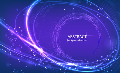 Obraz premium Abstract technology vector background.For business, science, technology design.