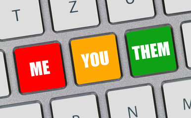 Me You Them on Keyboard