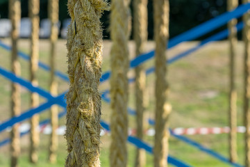 Rope obstacle of an obstacle course race