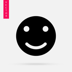 Smiley icon, vector