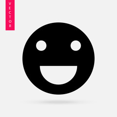 Smiley icon, vector