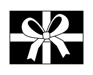 aerial view gift box present icon