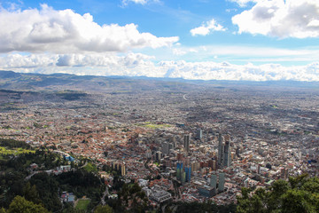 View of Bogota from the Monserrate