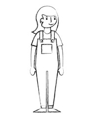 young woman avatar character