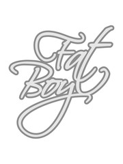 kontur tattoo fat boy spruch mann fett dick clipart comic cartoon lustig training abnehmen ungesund diät essen hunger lecker fressen heißhunger rund groß