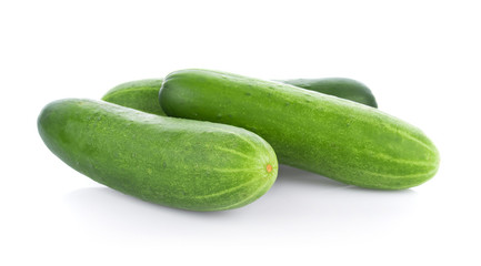 Cucumber isolated on the white background