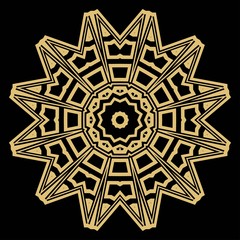 Mandala on a background. Beautiful oriental, asian motives. Flower GEOMETRIC vector.