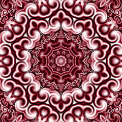 Colorful digital art, Oriental pattern, geometric texture, Mystical motif,  Abstract background, Fantastic design. 