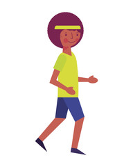 man athlete running character