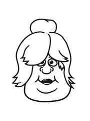 gesicht kopf frau mädchen sexy hot weiblich fett dick clipart comic cartoon lustig training abnehmen ungesund diät essen hunger lecker fressen heißhunger rund groß