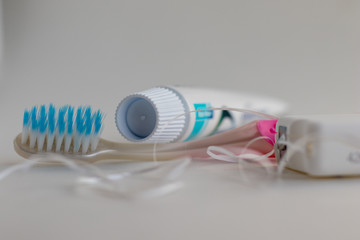 toothbrush and toothpaste