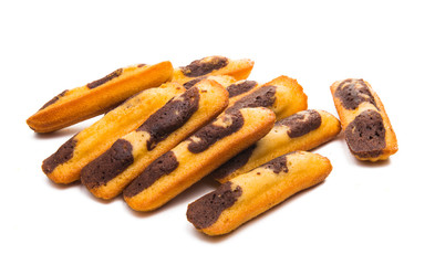 chocolate biscuit isolated