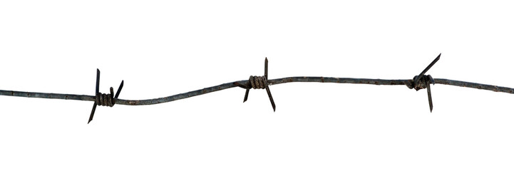 Old grunge barbed wire