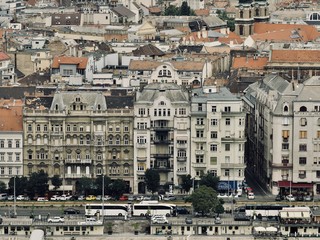 Beautiful cityscape of Budapest and the Danube River during summer