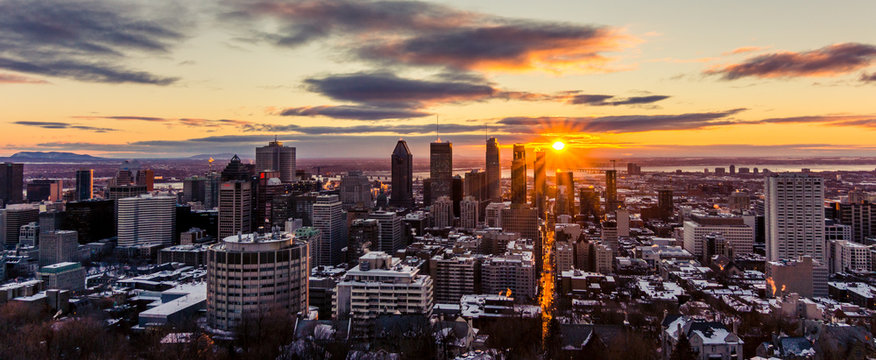 Sun is peaking out over Montreal