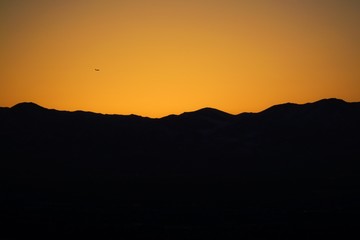 Black and Yellow Sunset