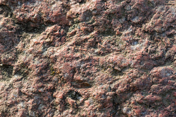 Red granite stone texture