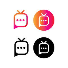 streaming televison social media icon