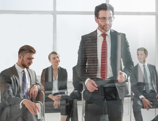 Business people working in office